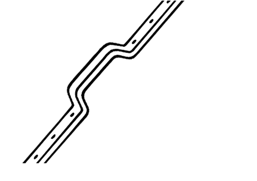 KICKSTOP 2609 16mm London Door Bar white