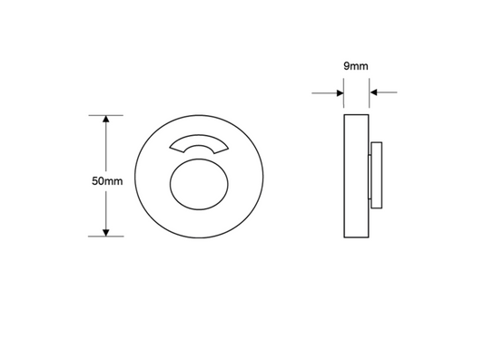 ASEC Aluminium Toilet Indicator Set
