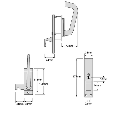 ASEC Disabled Toilet Handle Facility Indicator Set