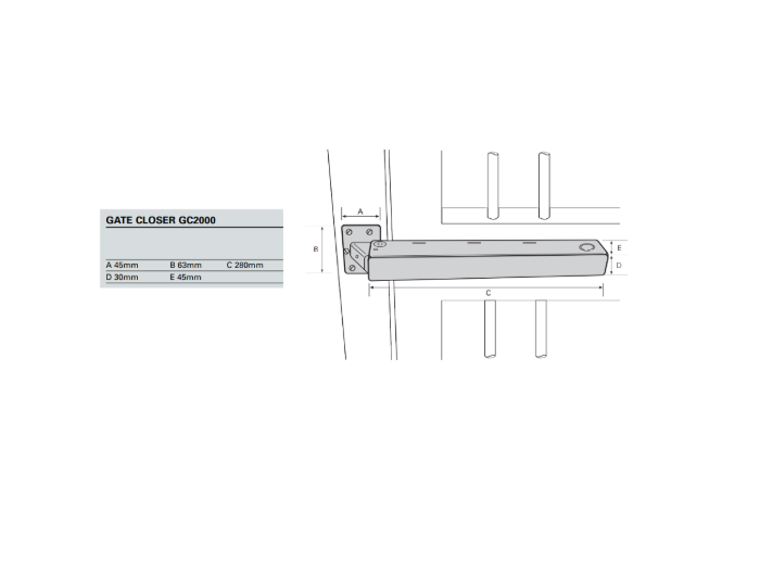 BARRIER COMPONENTS GC2000 Gate Closer
