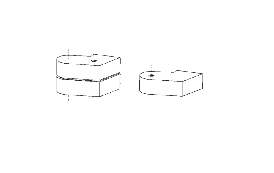 DORMAKABA 7483 Pair Of Cover Caps For Top Centre
