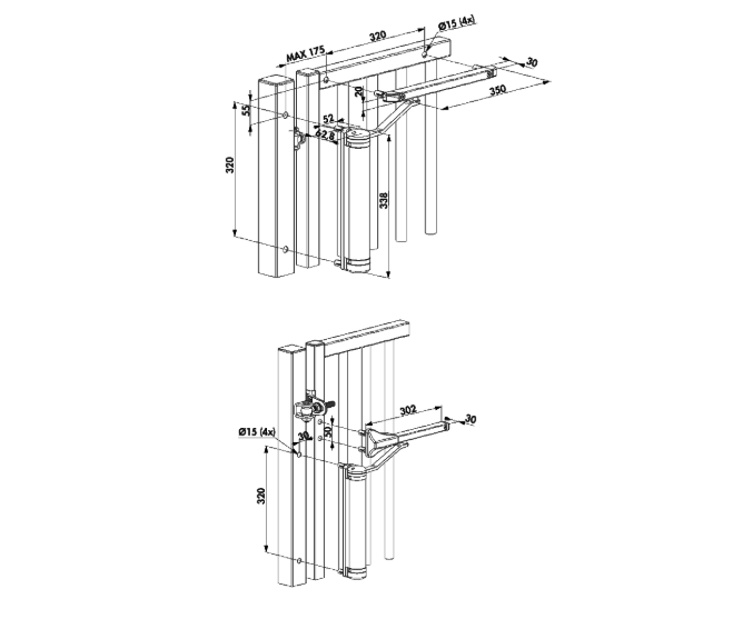LOCINOX Lion Hydraulic Gate Closer