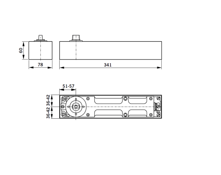 DORMAKABA BTS80 Fire Rated Floor Spring Door Closer