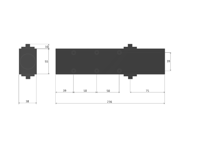 ASEC Architectural Size 2-5 Door Closer With Delayed Action CE/UKCA FD120 C/W Cover & Arm