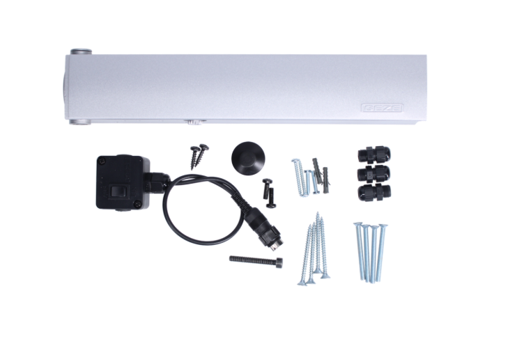 GEZE TS4000E Size 1-6 Overhead Door Closer Body with Electro-hydraulic Hold Open