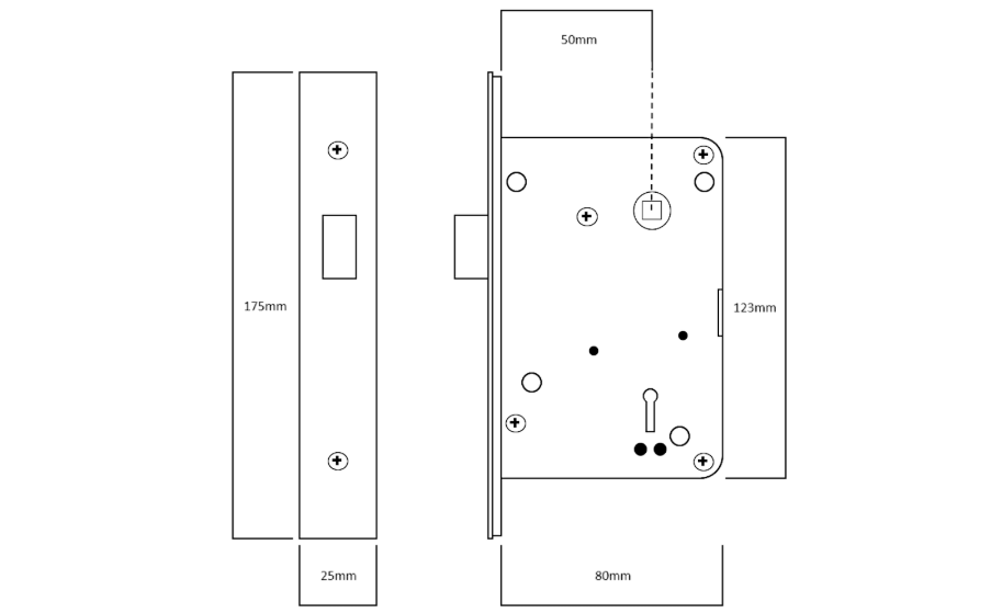 MORGAN ACL501 Accessible Toilet Lockset With Tamper Proof Emergency Release