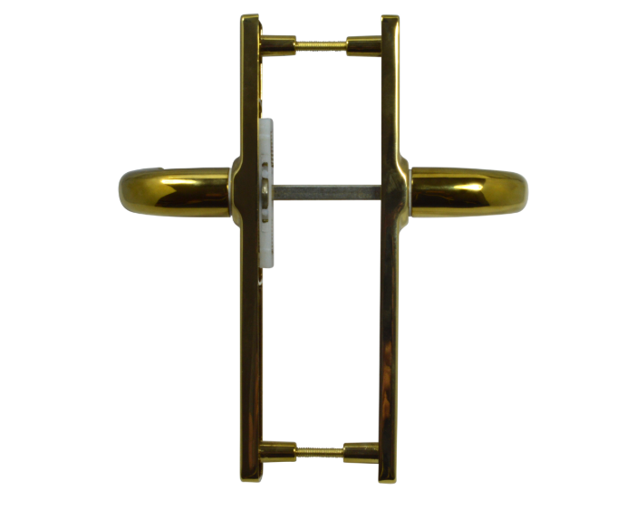 ASEC Sprung Lever/Lever Multipoint Door Handles 70mm PZ 205mm Backplate 180mm Fixings