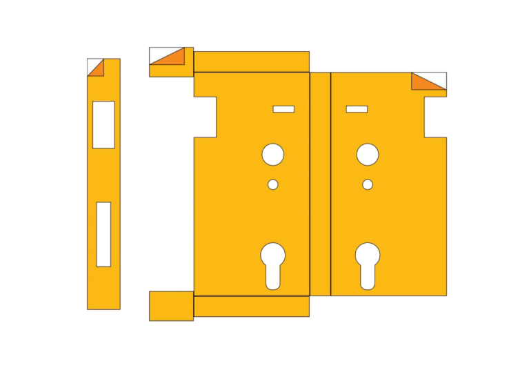 BORG LOCKS S509AB Intumescent Kit To Suit BL5000/BL7000 Series With Sashlock
