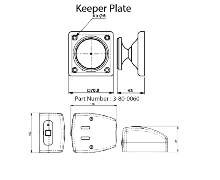 AGRIPPA Geofire Sound Activated Digital Fire Door Holder