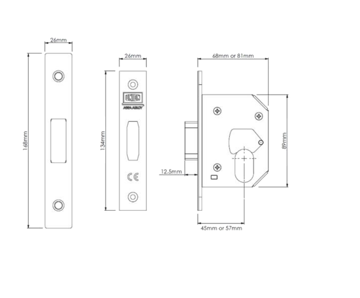 UNION JL21OVS StrongBOLT Oval Deadcase