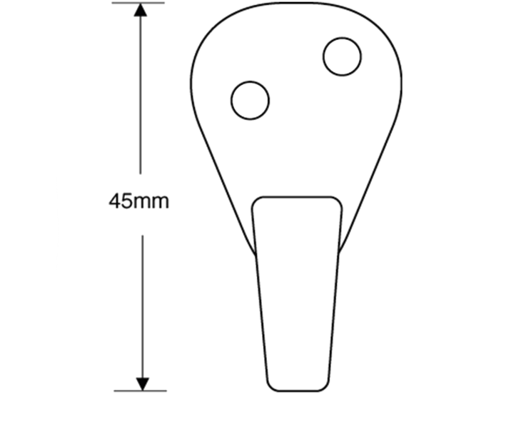 ASEC AA26 Single Wardrobe Hook