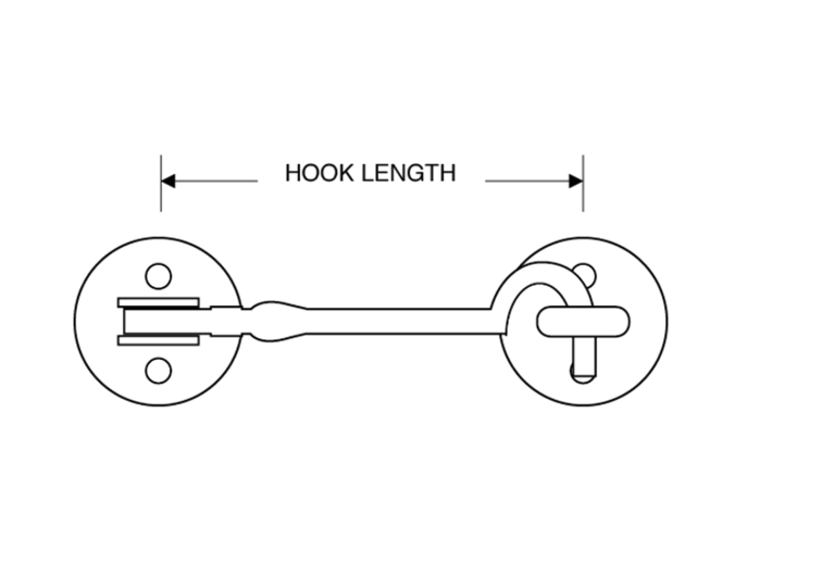 ASEC Brass Cabin Hook