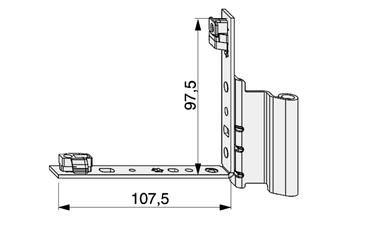 TBT Rebated Corner Support 12/20-9 To Suit 9mm Eurogroove UPVC