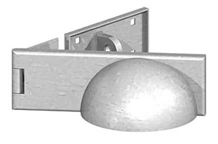 Galvanised Padlock Protector (Right Hand)