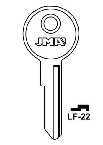 LF-22 Cylinder Key Blank