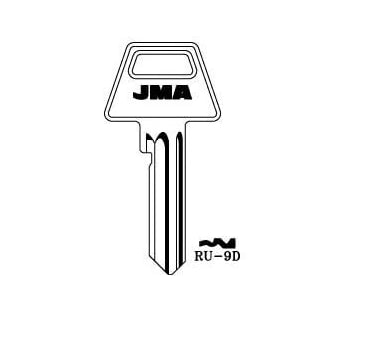 RU-9D Cylinder Key Blank