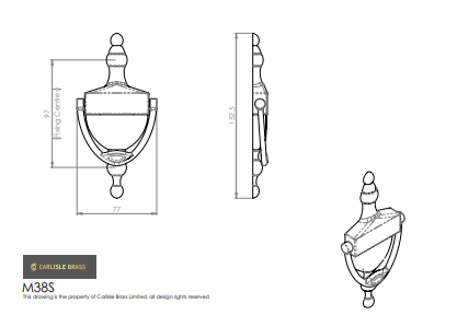 Victorian Urn Door Knocker