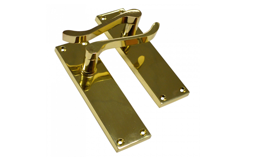 ASEC Vital Victorian Plate Mounted Scroll Lever Furniture