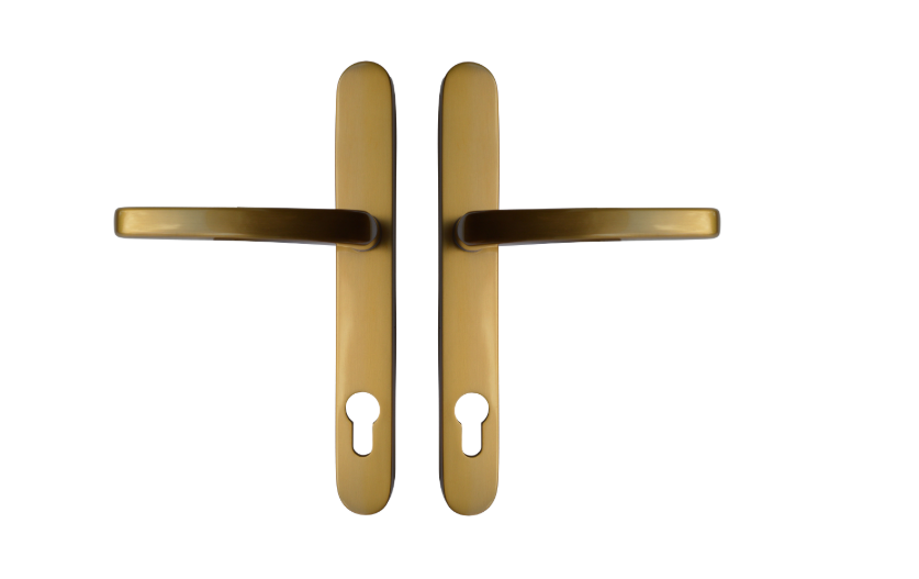 ASEC VITAL Unsprung Lever/Lever Multipoint Door Handles 92mm PZ Long Backplate 211mm Fixings