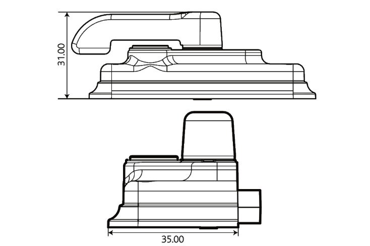 Standard Classic Lever Pivot Lock