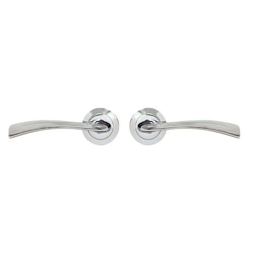 Hotel Lever Handle on Round Rose Door Furniture