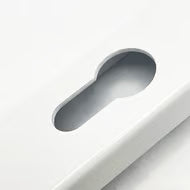 Moveable Pad UPVC Multipoint Door Handles - 92mm PZ Sprung 122mm Screw Centres - Long Backplate