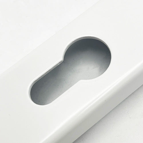 Lever UPVC Multipoint Door Handles - 92mm PZ Sprung - 215mm Screw Centres - 260mm Long Backplate - 3x Fixing Points