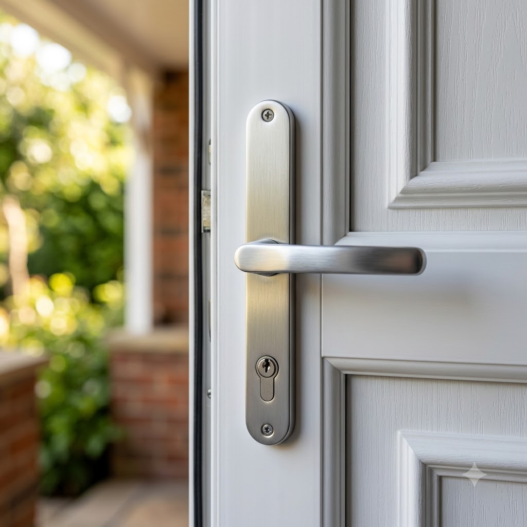 Lever UPVC Multipoint Door Handles - 70mm PZ Sprung 215mm Screw Centres