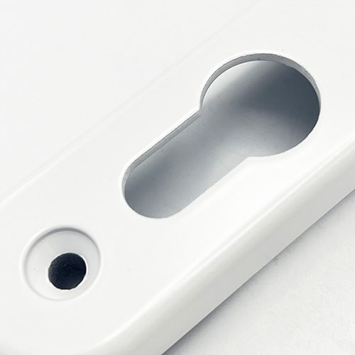 Lever UPVC Multipoint Door Handles - 117mm PZ - Sprung - 237mm Screw Centres - 267mm Backplate