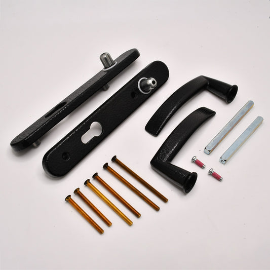 Traditional Style Lever Lever UPVC Multipoint Door Handles - 92mm PZ Sprung 122mm Screw