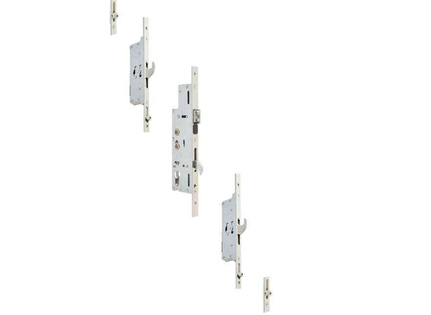 1002 Lever Operated Latch & Hookbolt - 2 Hook 2 Roller