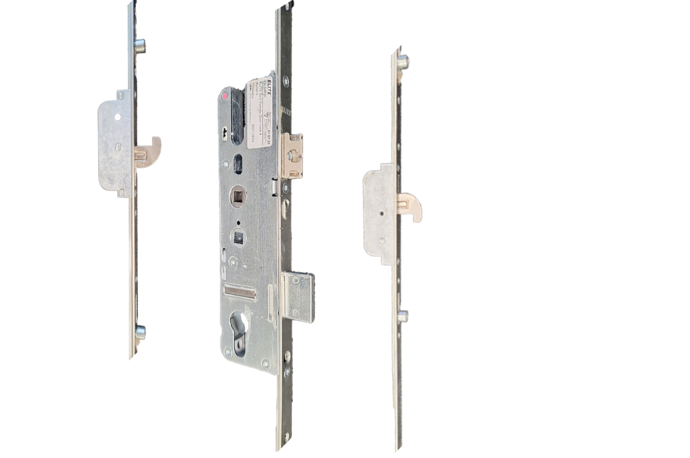 Standard Lever Operated Latch & Deadbolt Twin Spindle Designed To Accept Optional Shootbolts - 2 Hook 4 Roller
