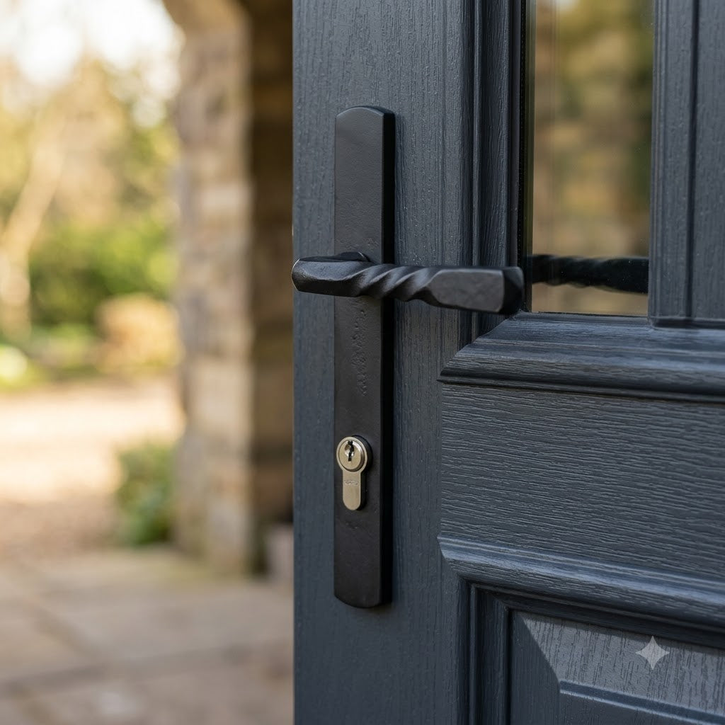 Foxcote Foundries Lever Lever Multipoint Door Handles - 92mm PZ Unsprung 212mm Screw Centres