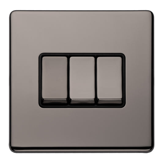 Concealed 3mm 3 Gang Switch
