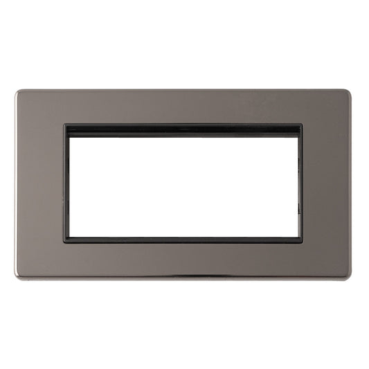Concealed 3mm 4 Gang Module Frame