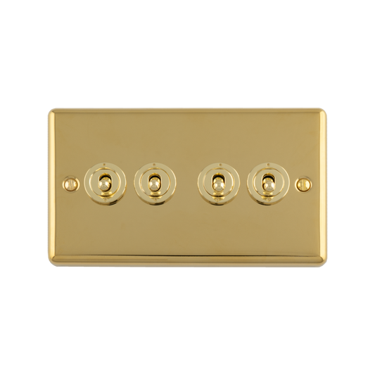 Enhance Decorative 4 Gang Toggle Switch