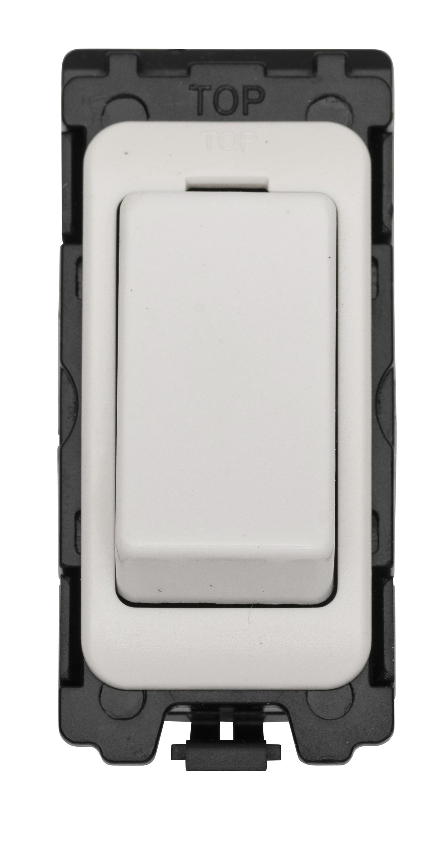 Grid & Modular 10 Amp 2 Way Switch - Matt White