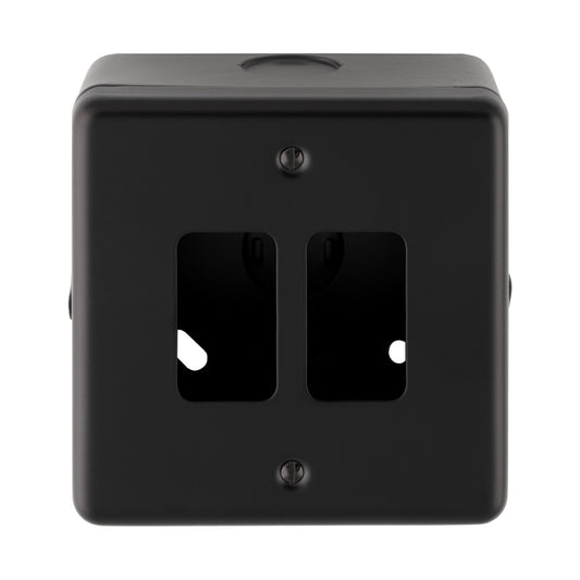Metal Clad 1-8 Gang Grid Plate - C/W Surface Box