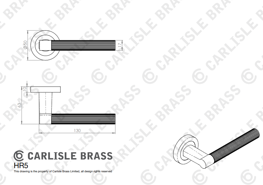Hey Riga lever handle on threaded rose