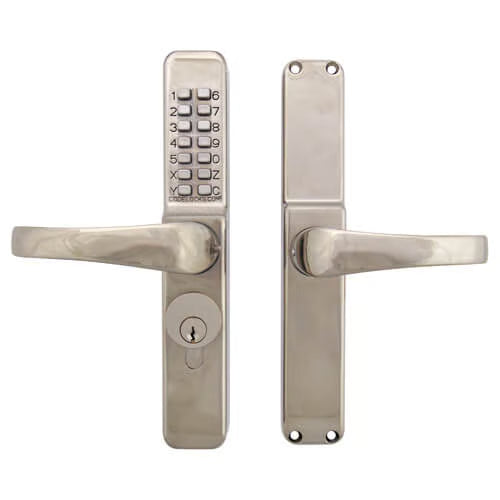 CL0460 Narrow Aluminium Door Digital Lock with Screw-in Cylinder