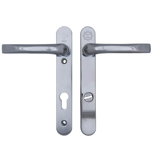 Pro Secure TS007 2* Lever Lever UPVC Multipoint Door Handles - 92mm PZ Sprung 122mm Screw Centres