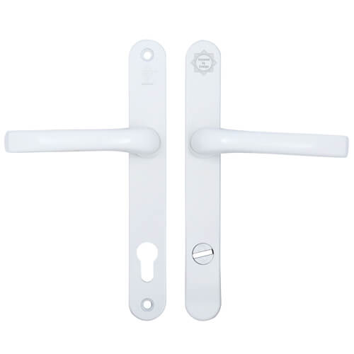 Pro Secure TS007 2* Lever Lever UPVC Multipoint Door Handles - 92mm PZ Sprung 212mm Screw Centres