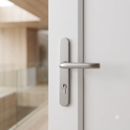 Pro Secure TS007 2* Lever Moveable Pad UPVC Multipoint Door Handles - 92/62mm PZ Sprung 212mm Screw Centres