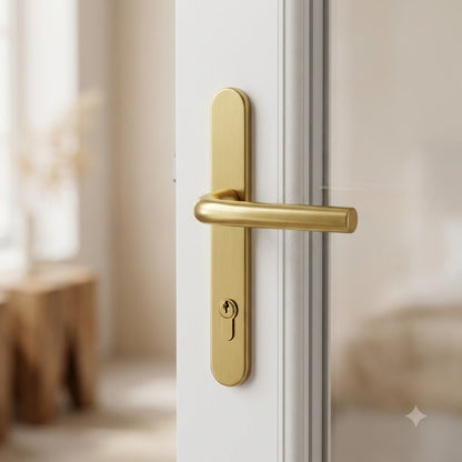 Pro Secure TS007 2* Lever Moveable Pad UPVC Multipoint Door Handles - 92/62mm PZ Sprung 212mm Screw Centres