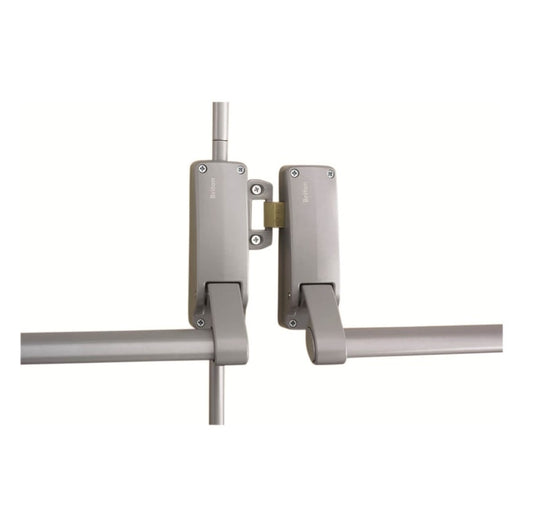 377 Three Point EN1125 Double Rebated Push Bar Set - For Wooden Panic Exit Doors