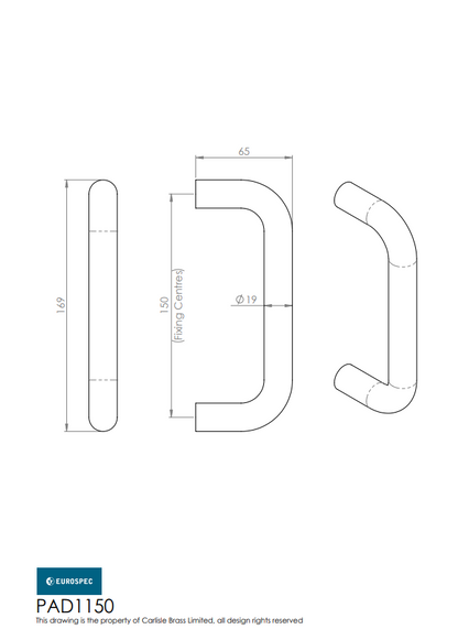 19mm D Pull Handles