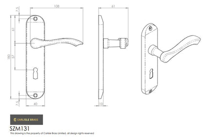 Lever on Backplate