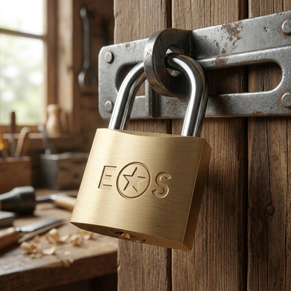 Standard Shackle Brass Padlock