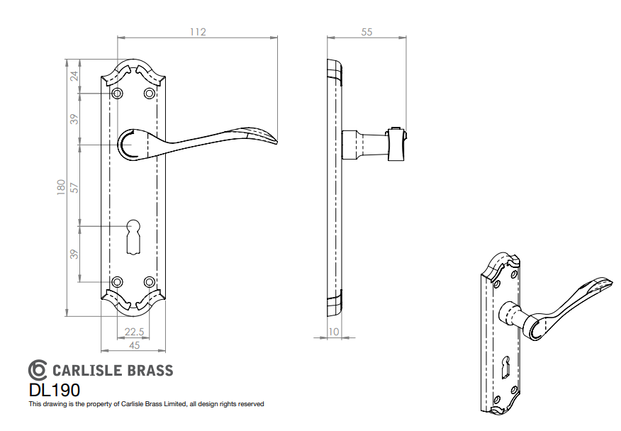 Madrid Lever on Backplate