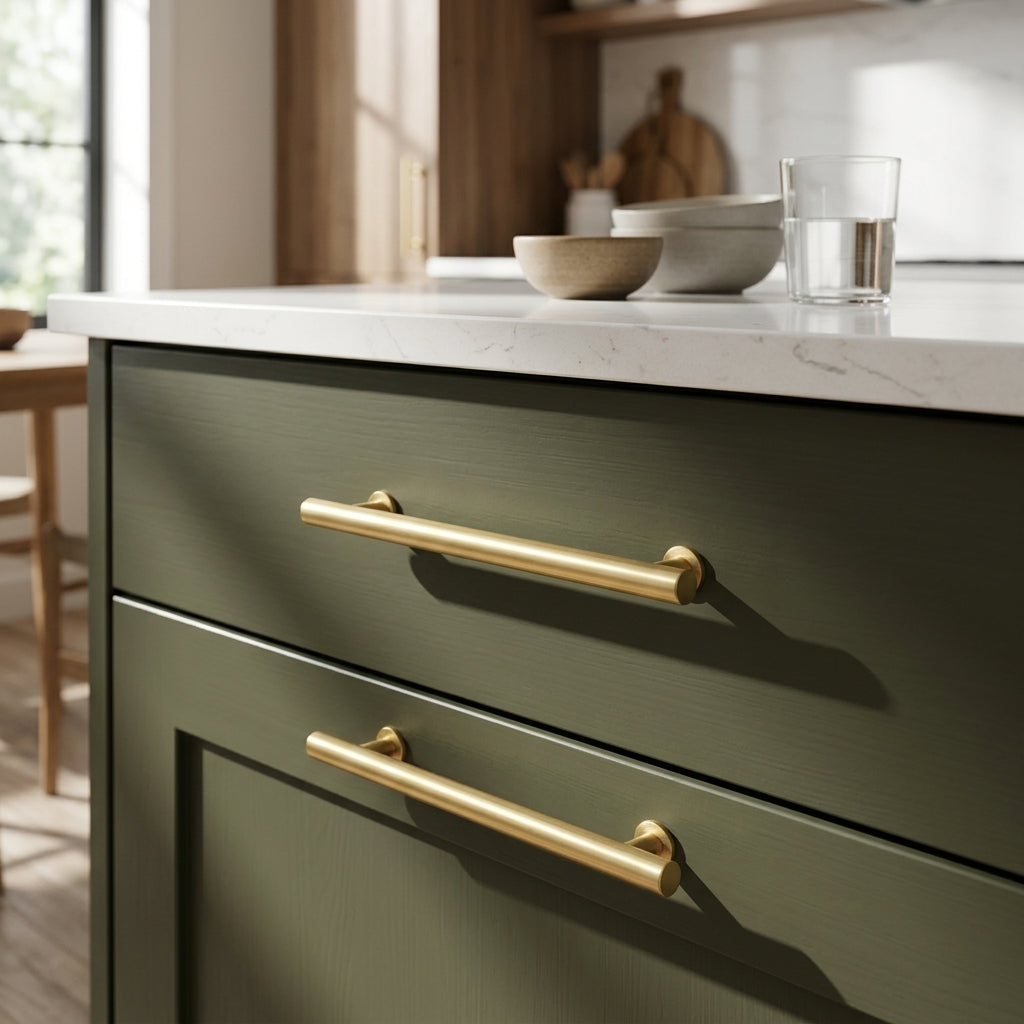 Round T-Bar Cupboard Pull Handle